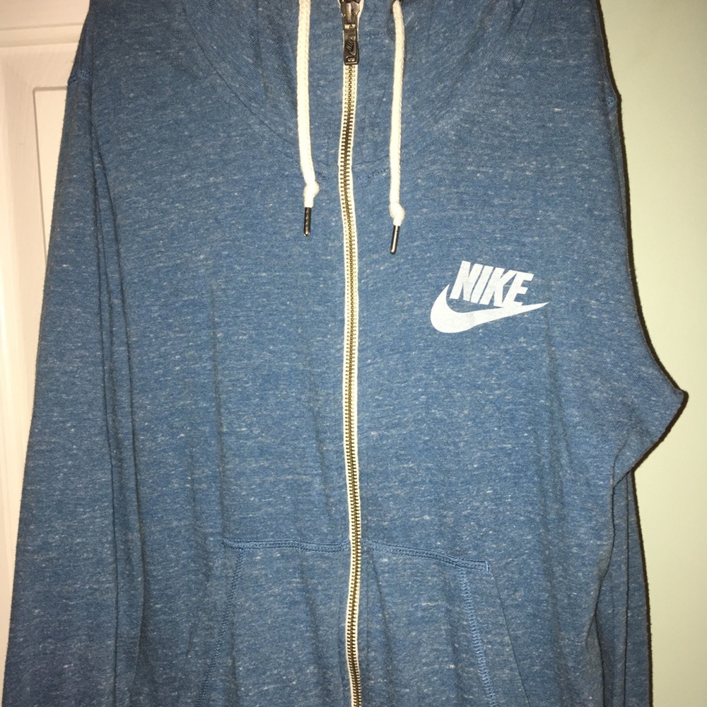 Blue Nike Zip Up Jacket, Medium